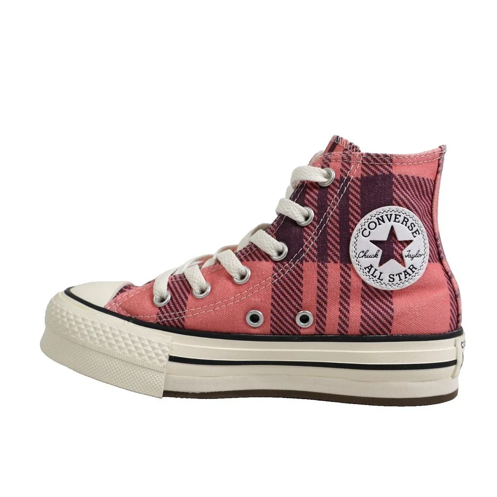 Converse Custom Chuck Taylor All Star Eva Lift Platform By You Plaid, Youth 13